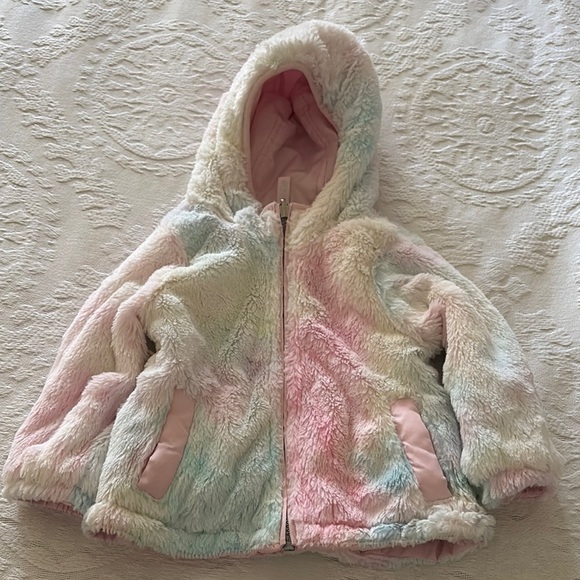 Gently Loved Pink Reversible Hooded Puffer Jacket by London Fog - Picture 9 of 14